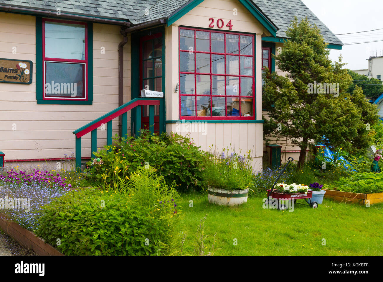 A charming home in Sitka, Alaska Stock Photo Alamy