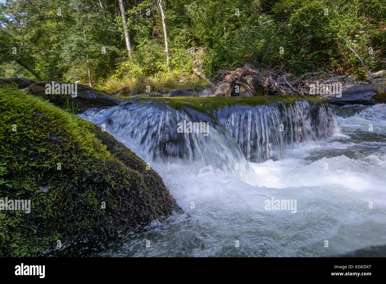 Water flowing over rocks, Lower Gunpowder River Baltimore County ...