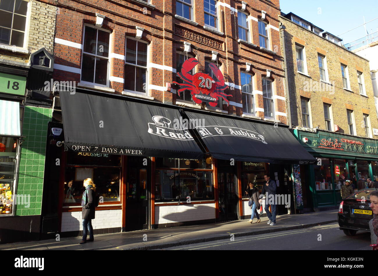 Randall & Aubin seafood restaurant in Soho, London, England Stock Photo