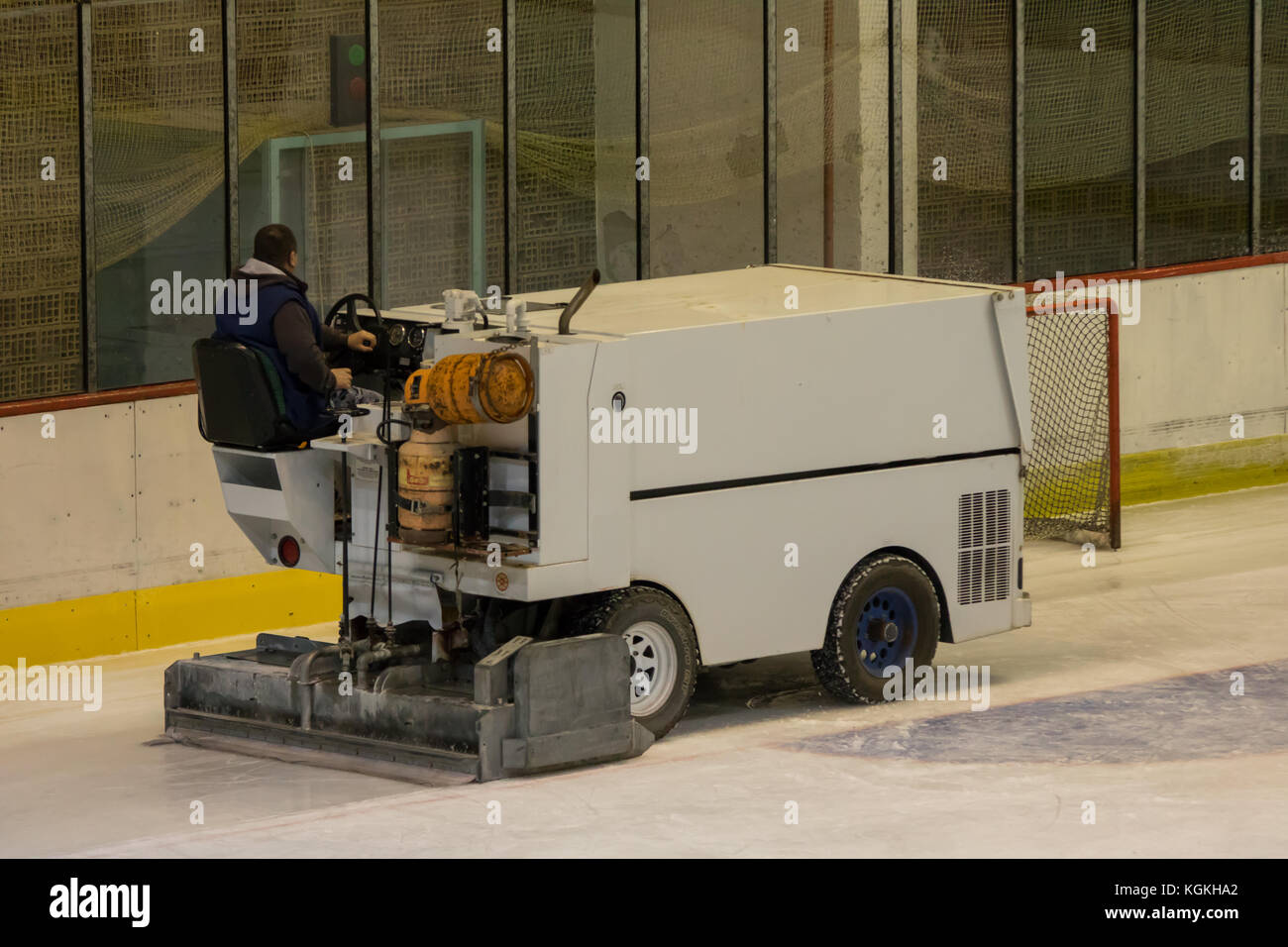 Ice resurfacing machine Stock Photo Alamy