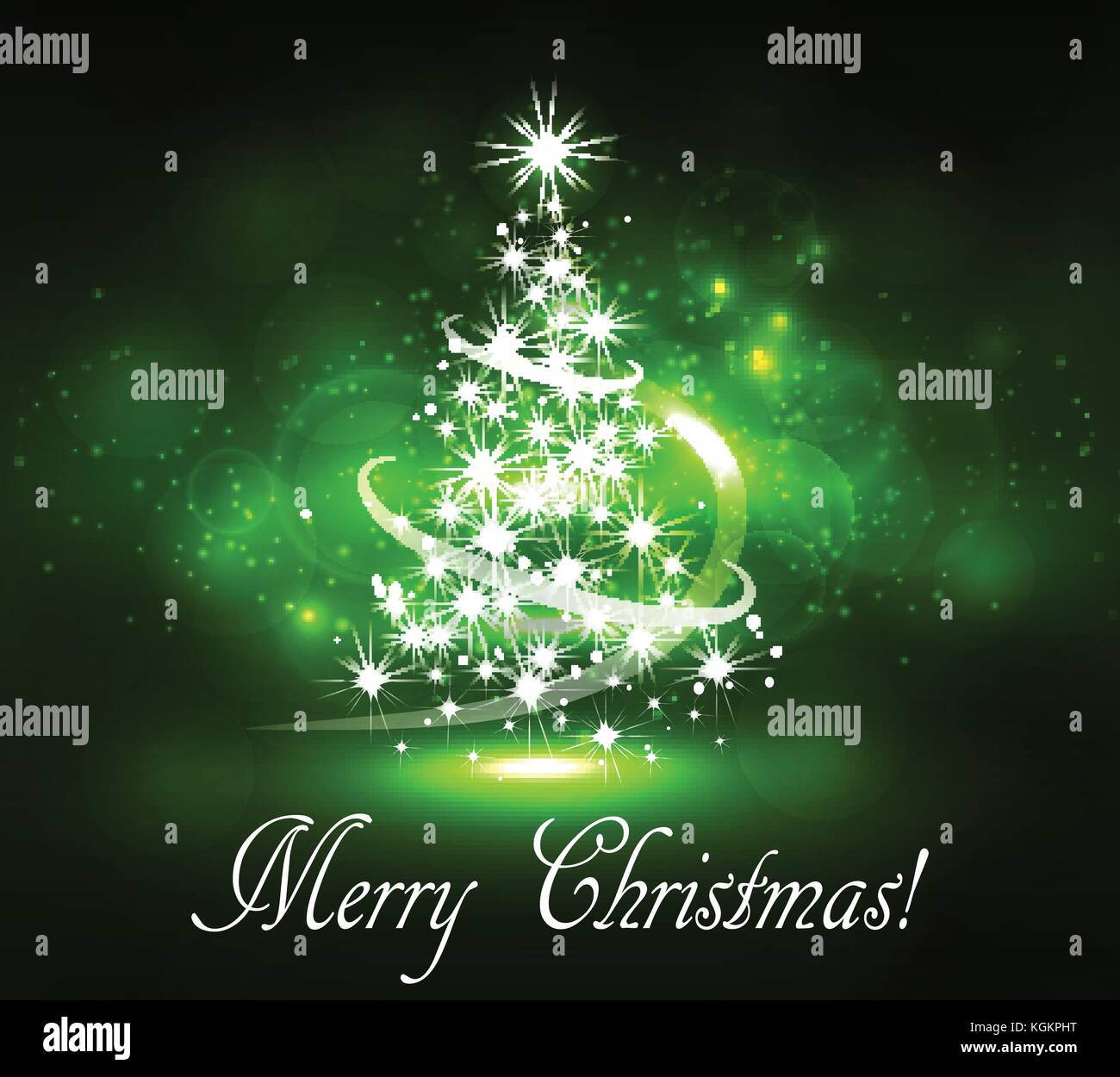 Christmas trees dark background Stock Vector Images - Alamy