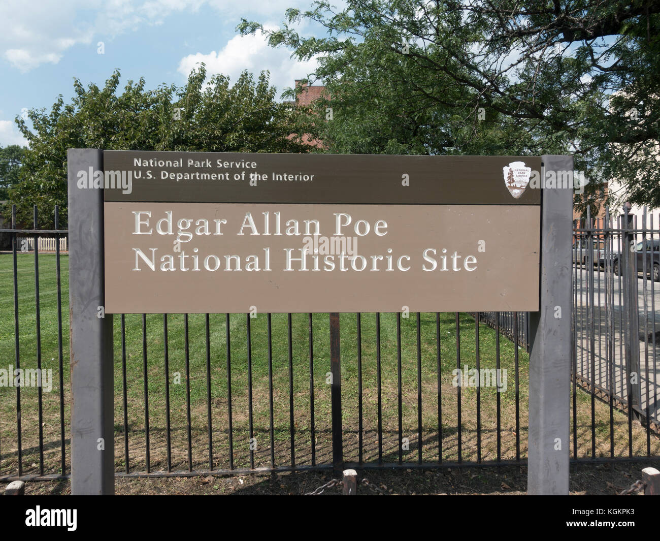 The Edgar Allan Poe National Historic Site in the Spring Garden