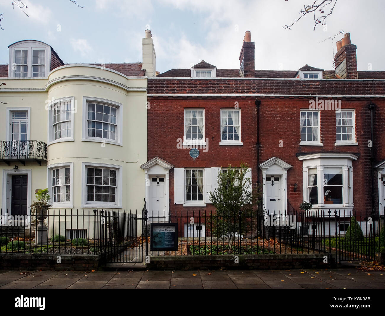 Charles Dickens birthplace museum, Old Commercial Road, Portsmouth Stock Photo