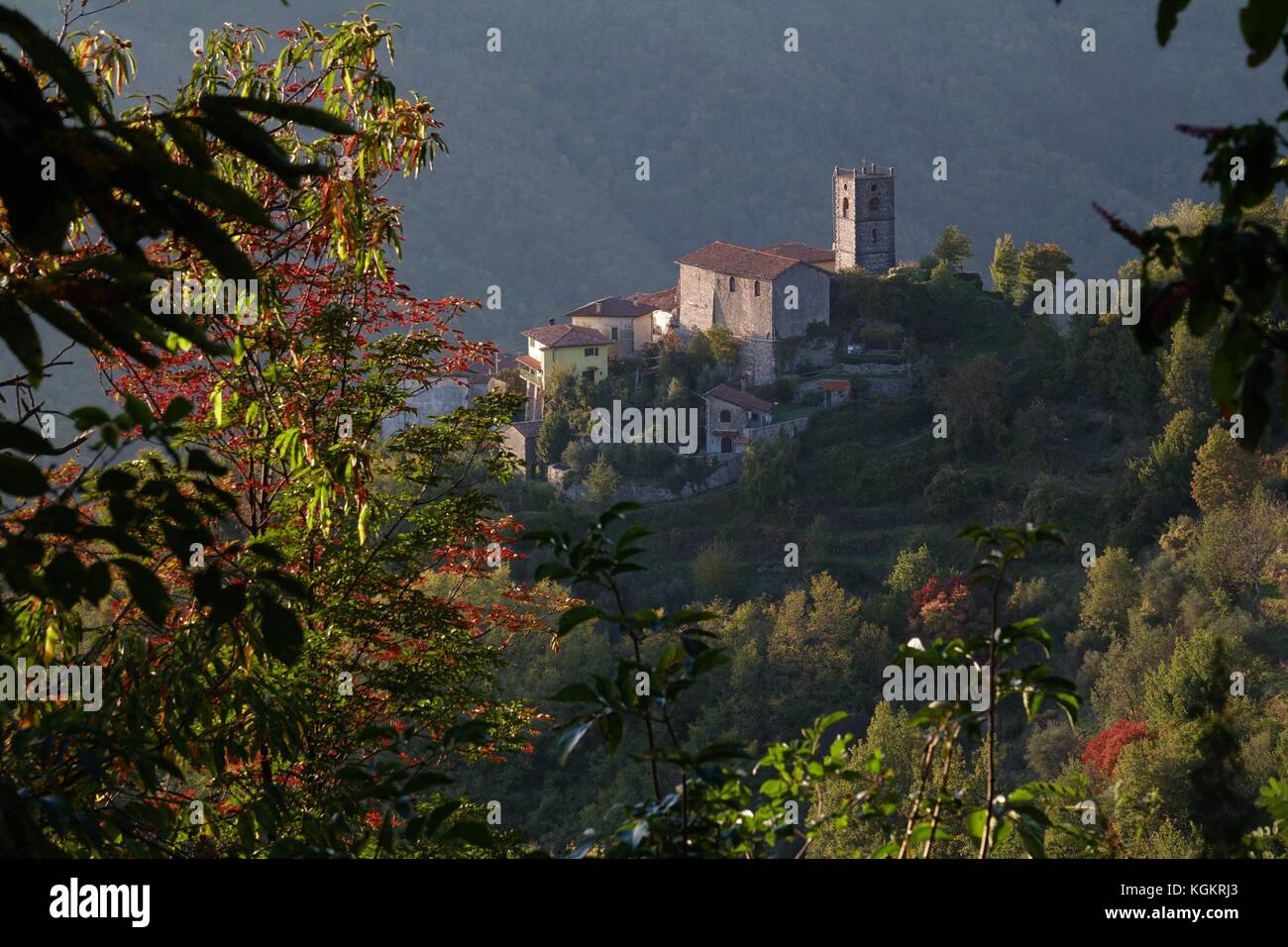Village in Tuscany, Italy Stock Photo