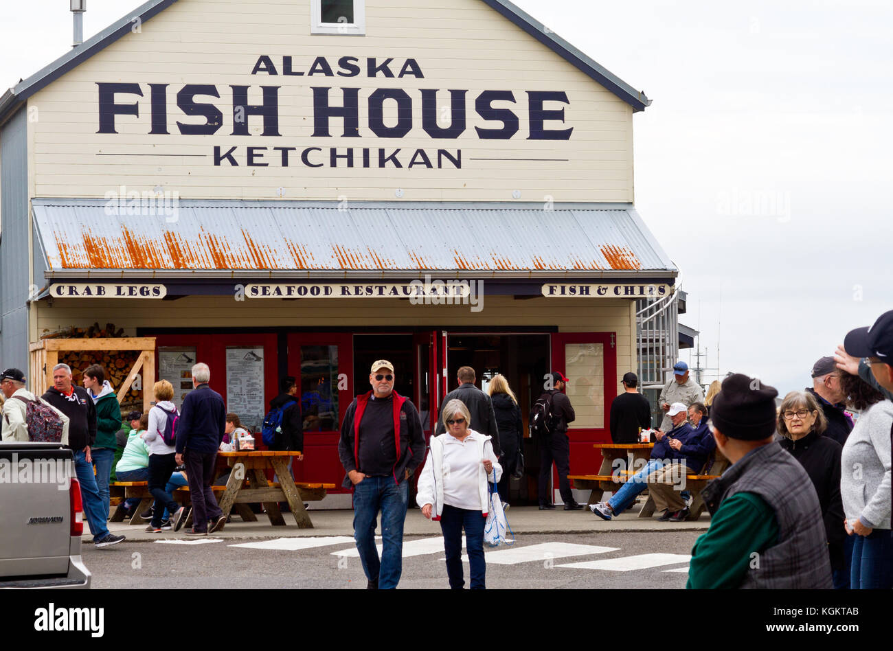 Front of Fish House in Ketchikan, Alaska Stock Photo Alamy