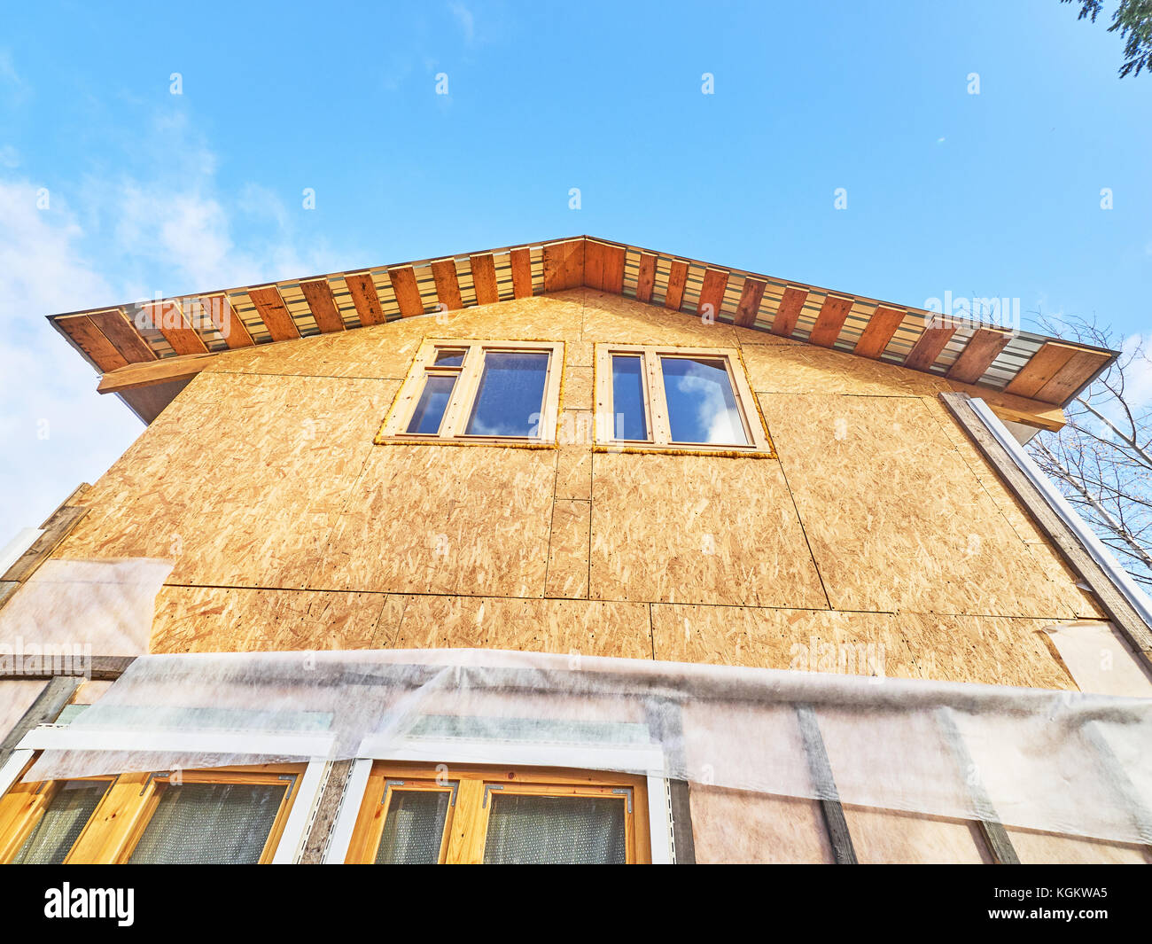 siding of frame house Stock Photo Alamy