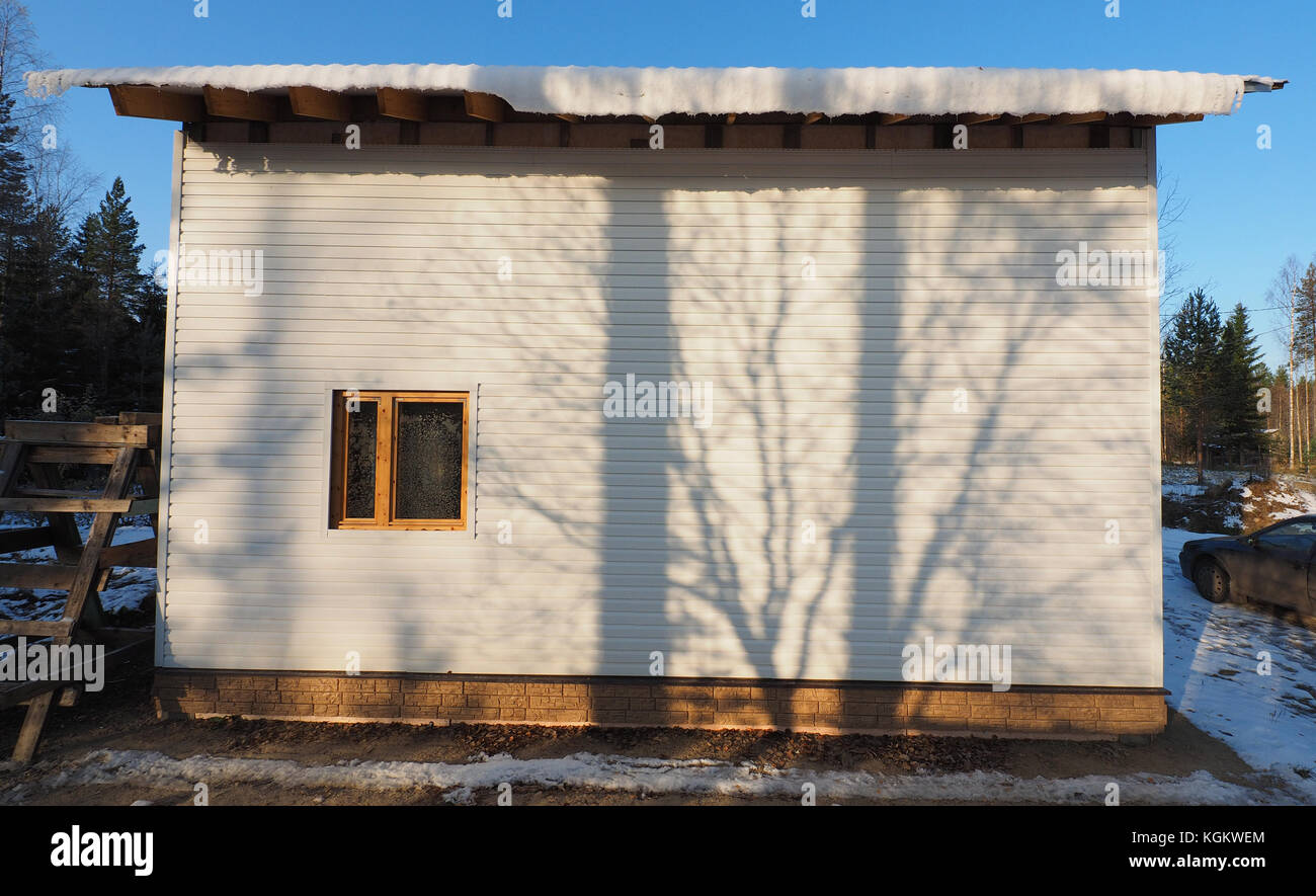siding of frame house Stock Photo Alamy