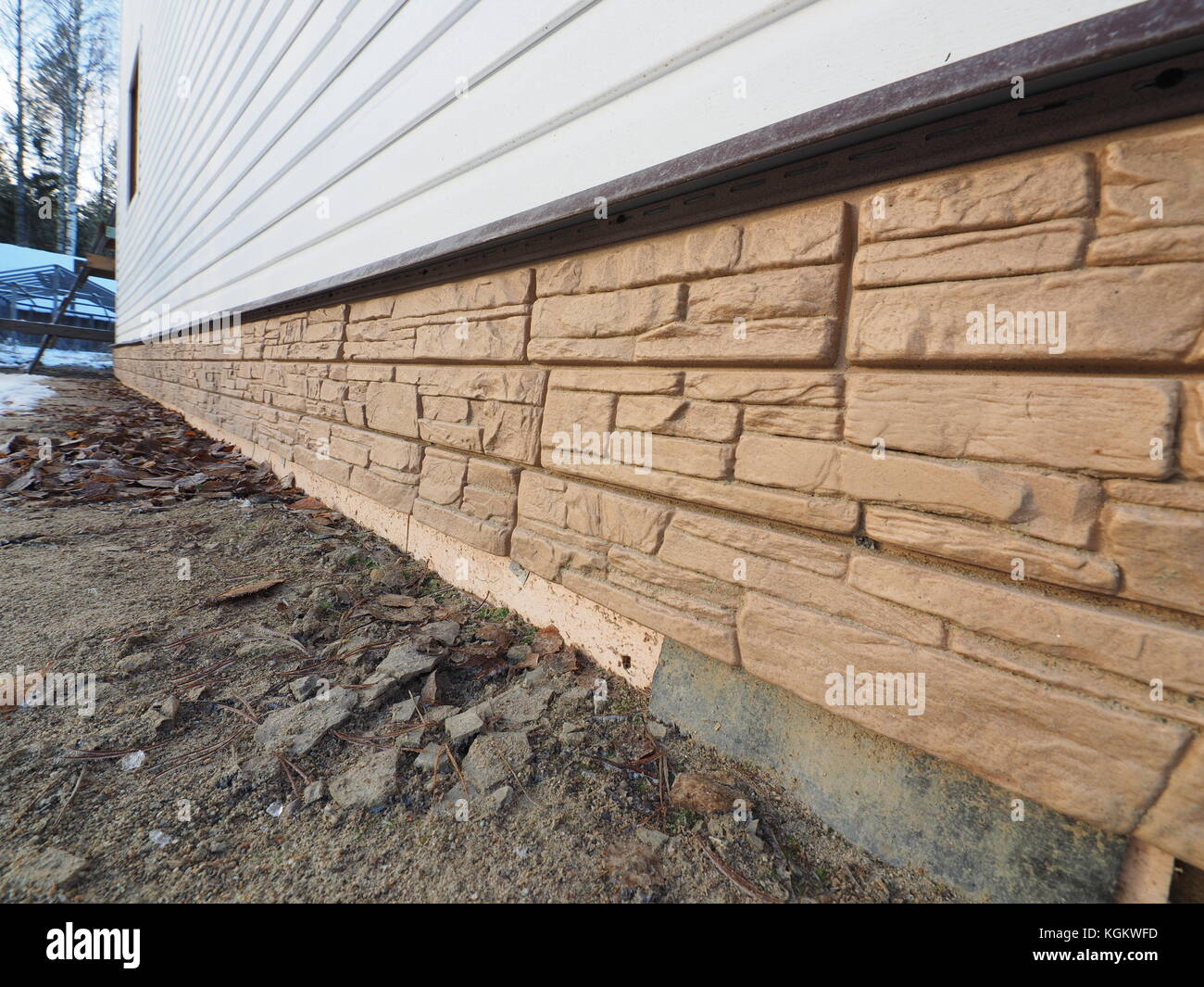 siding of frame house Stock Photo Alamy