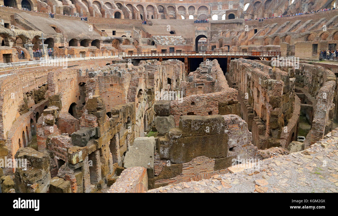 Coliseum Built ROMA, ITALY - 01 OCTOBER 2017: Colosseum, Coliseum or Coloseo, Flavian ...