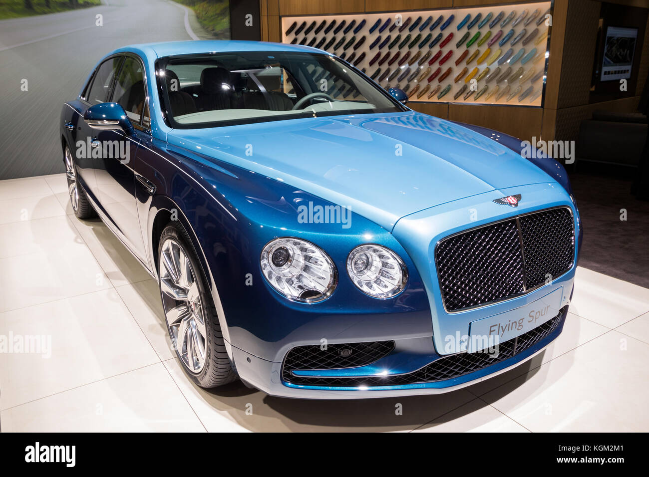 FRANKFURT, GERMANY SEP 12, 2017 Bentley Flying Spur luxury car