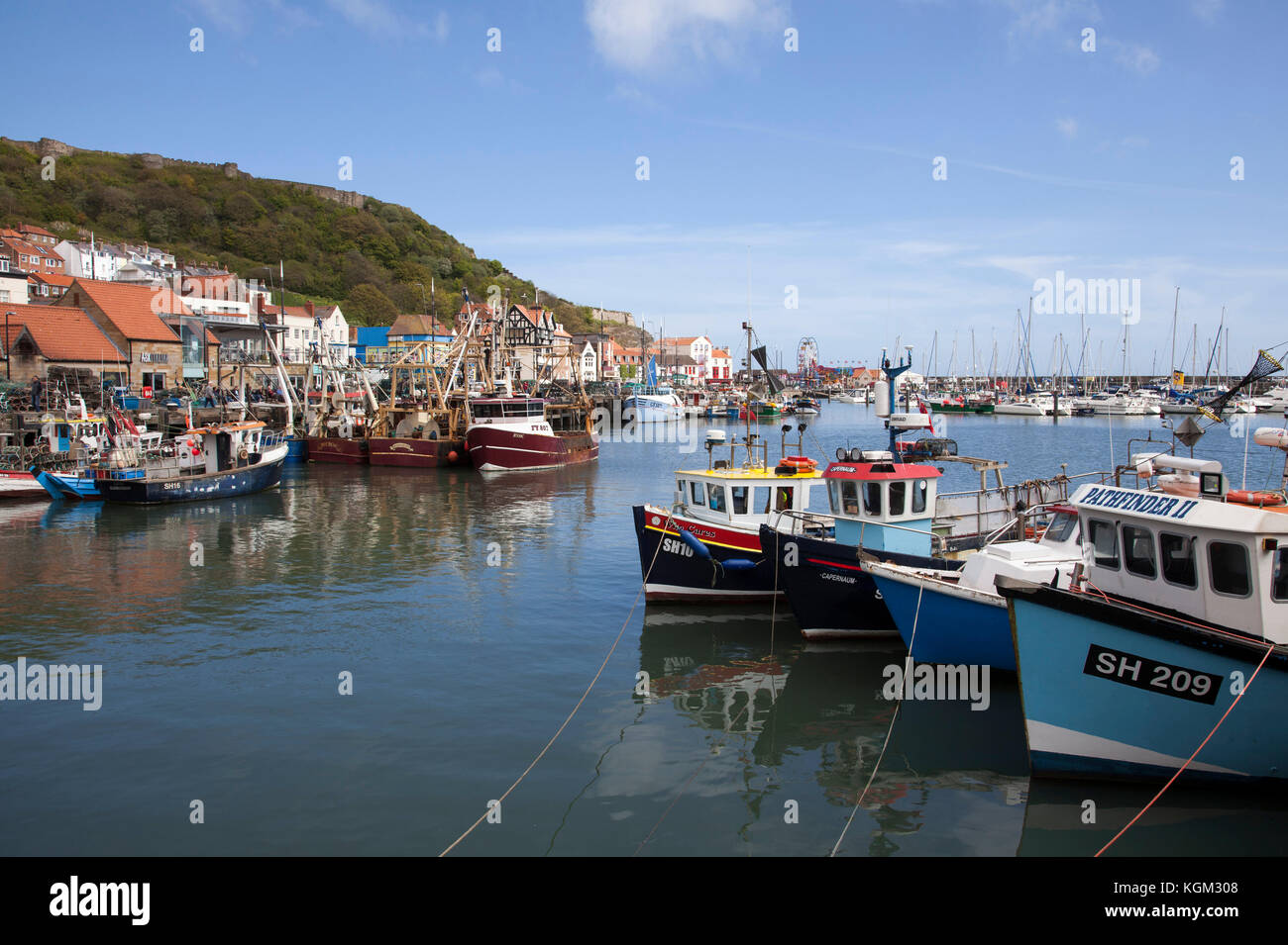 Scarborough Harbour North Yorkshire Stock Photo