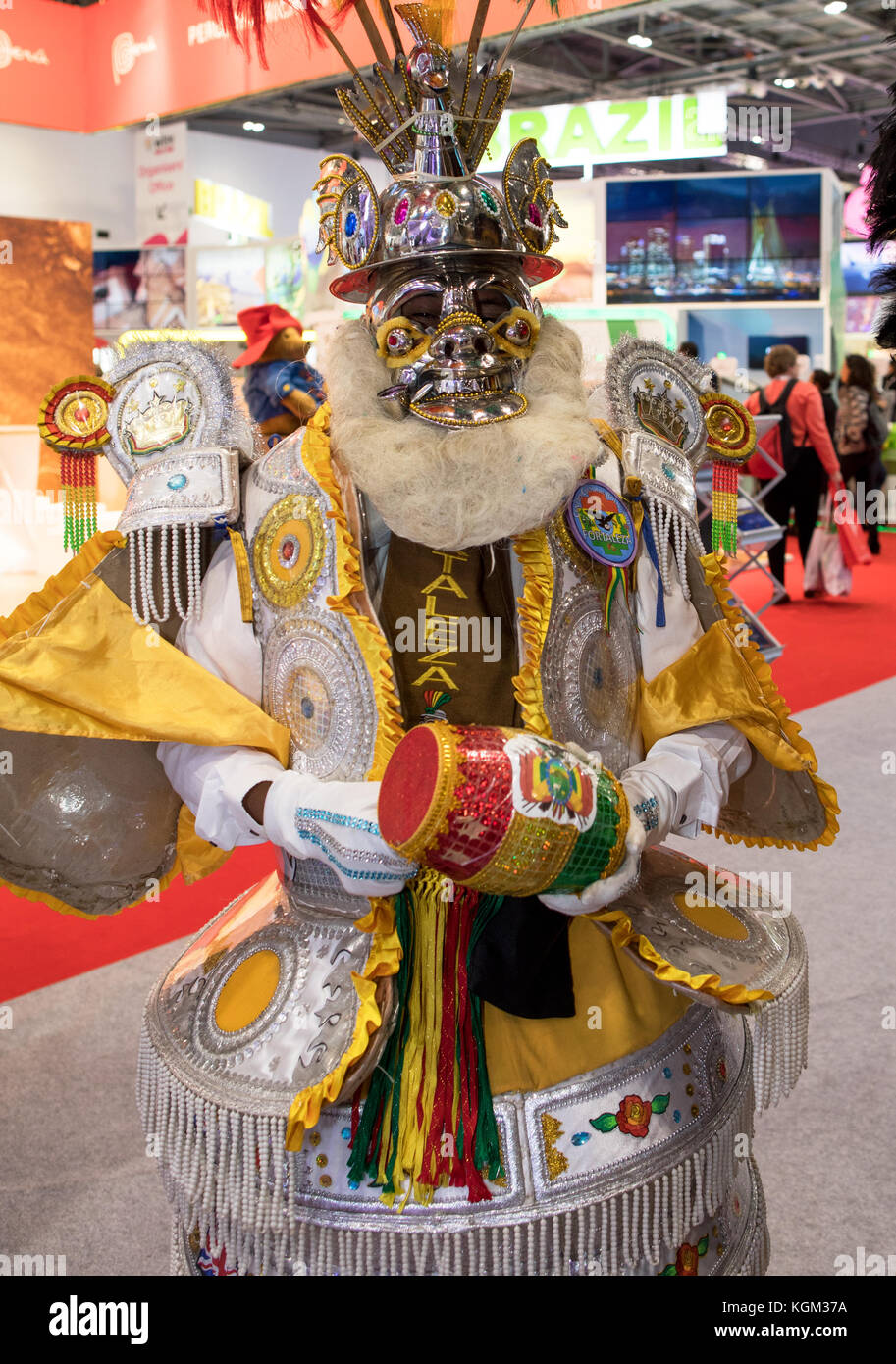 Bolivian Traditional Costumes London Stock Photo