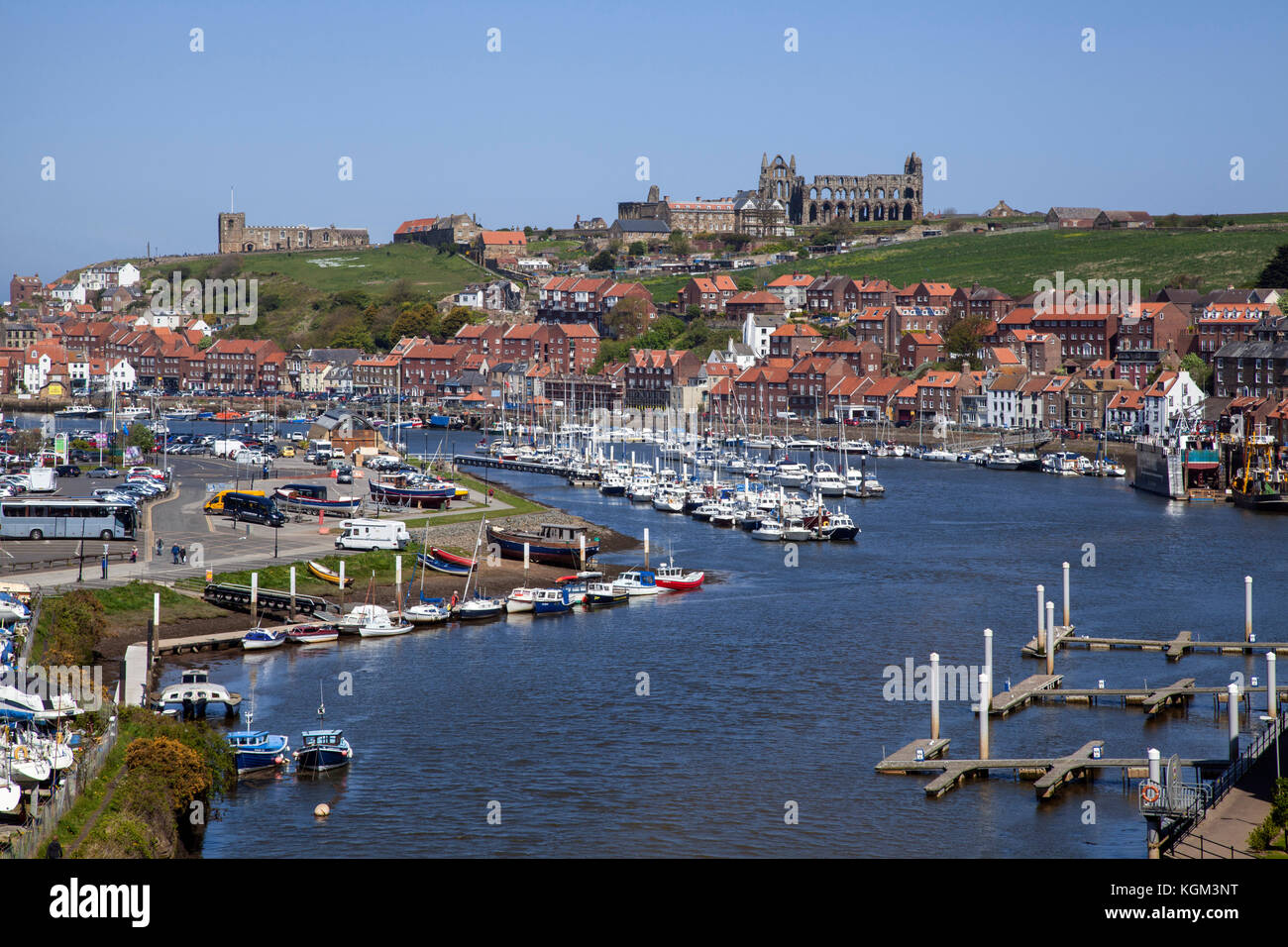 River Esk Whitby North Yorkshire Stock Photo