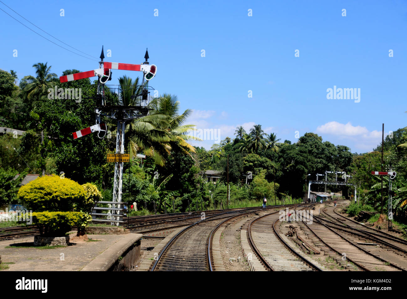 Peradeniya Junction Station Kandy Central Province Sri Lanka Signal