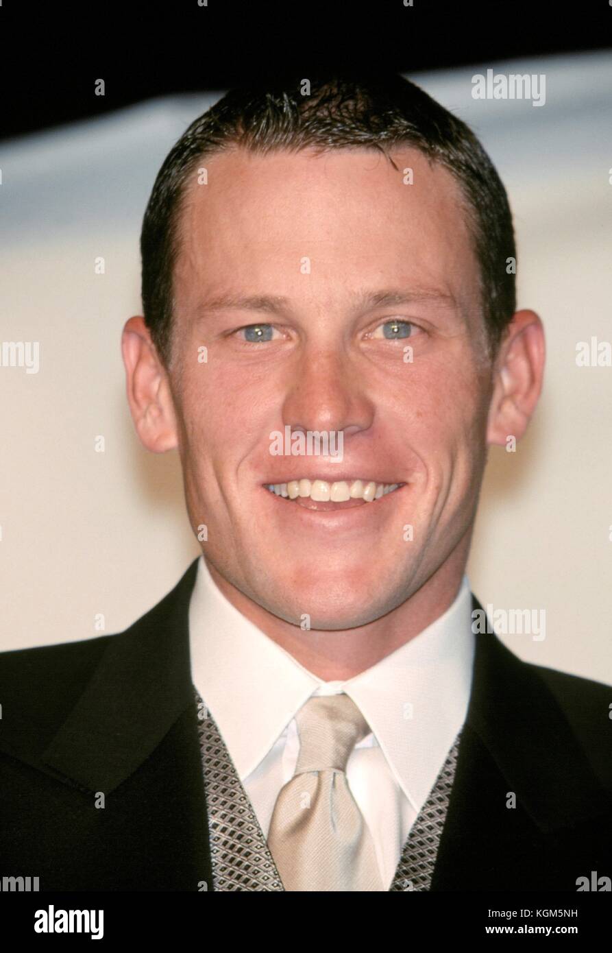 Lance Armstrong attending the GQ Men Of the Year awards at the Beacon Theatre, New York City on October 21, 1999. Credit: RTSpellman / MediaPunch Stock Photo