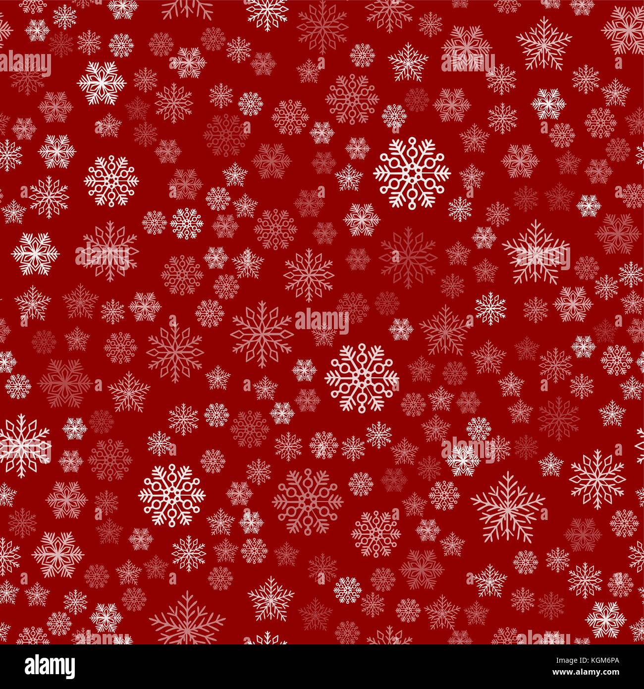 Seamless texture of white snowflakes on red Stock Vector Image & Art ...