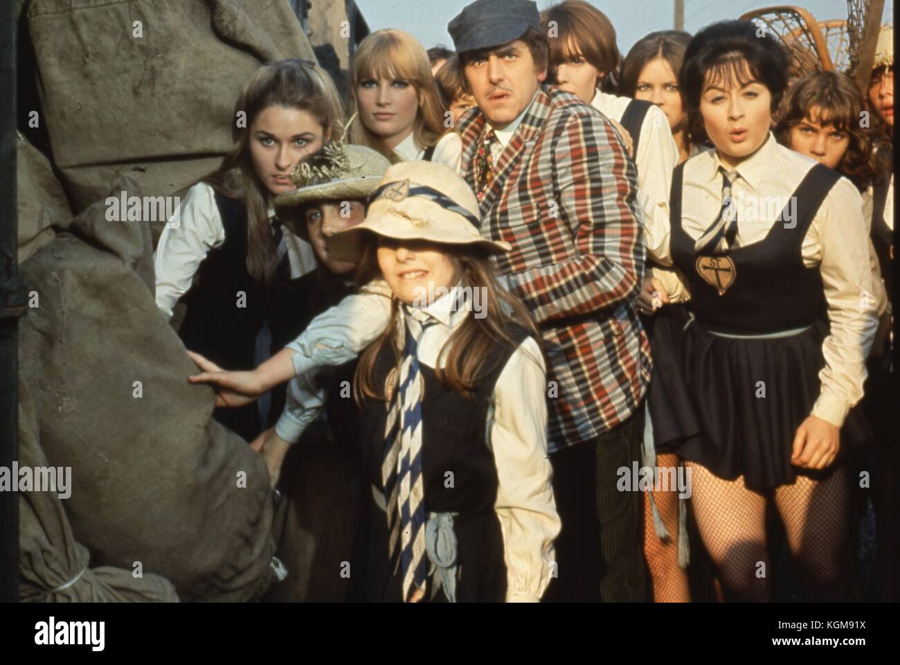 The Great St Trinian's Train Robbery (1966) , George Cole , Portland Mason (daughter of James Mason) Stock Photo