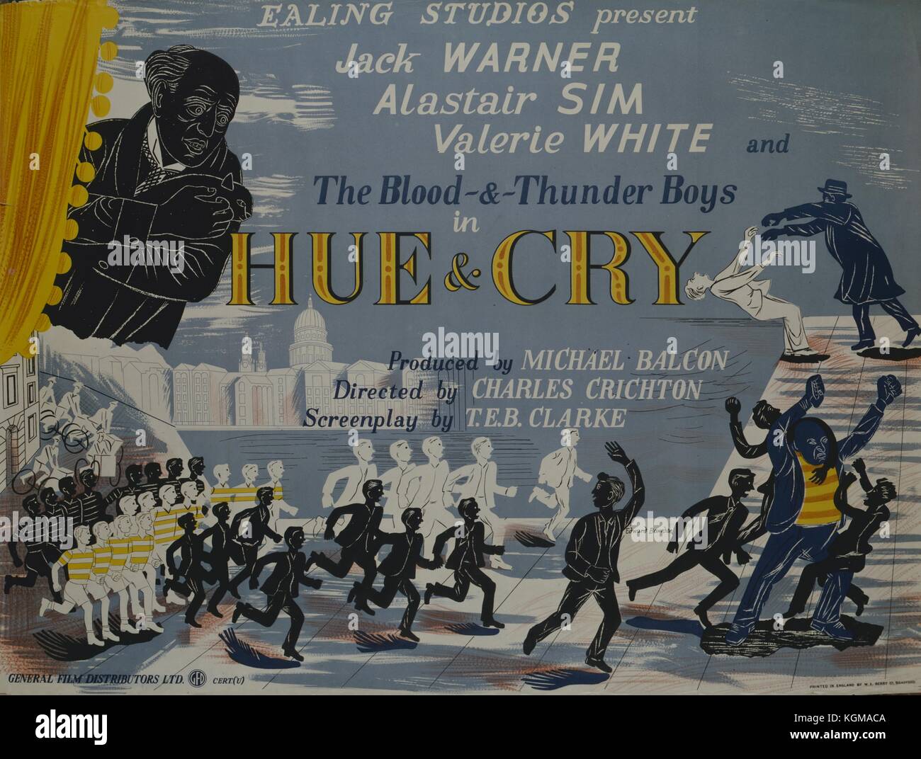 Hue and Cry (1947) , Film Poster Stock Photo