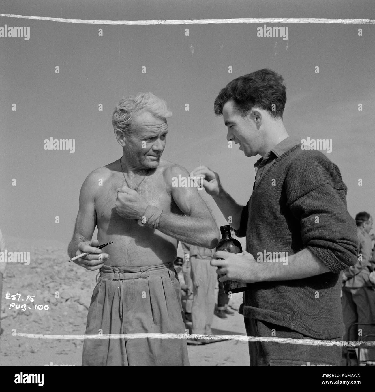 Ice Cold in Alex (1957) John Mills Date: 1957 Stock Photo - Alamy