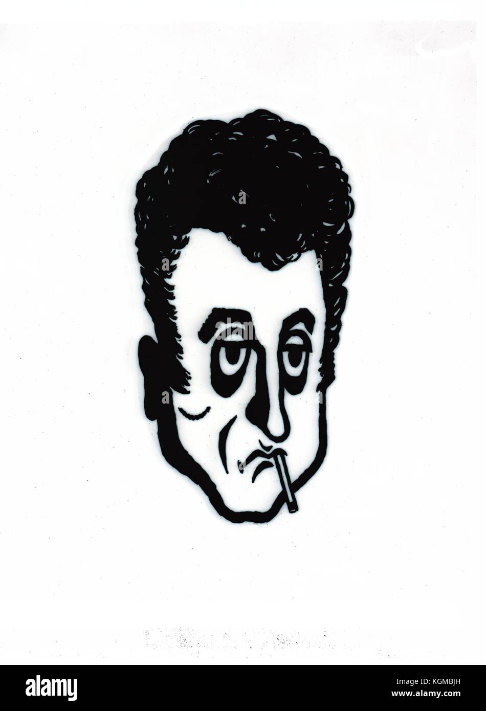 The Ladykillers (1951) Peter Sellers , caricature drawing Stock Photo