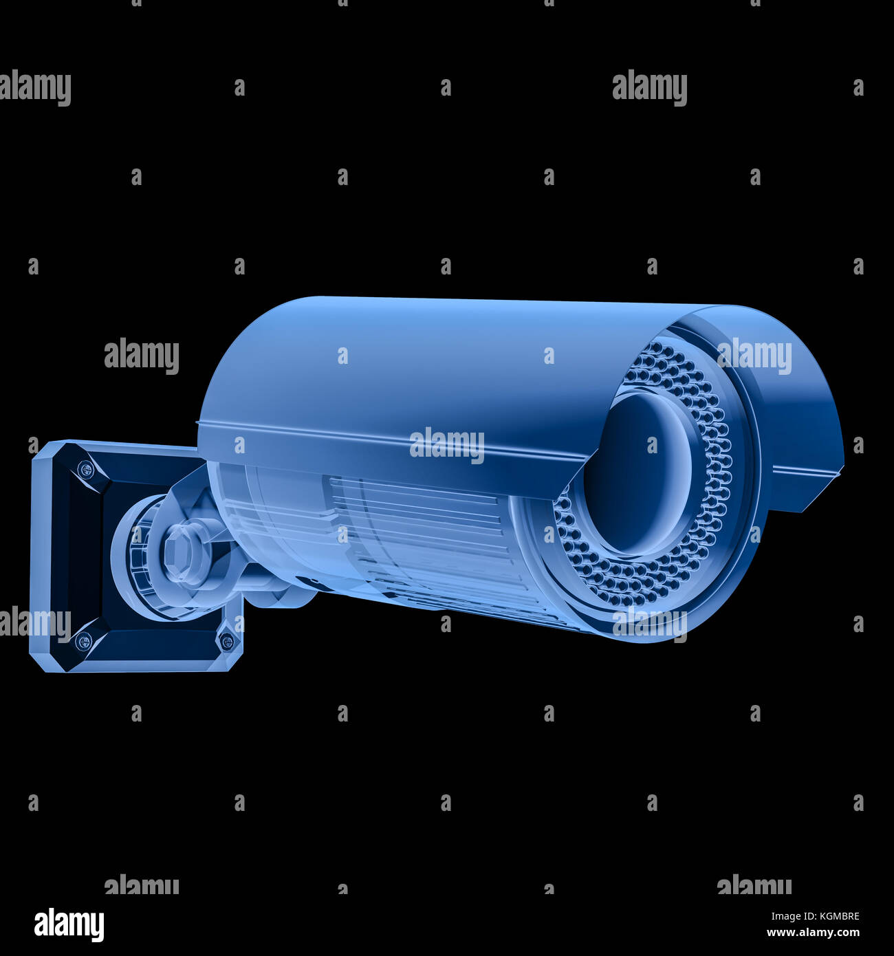 3d rendering x ray security camera or cctv camera isolated on black Stock Photo Alamy