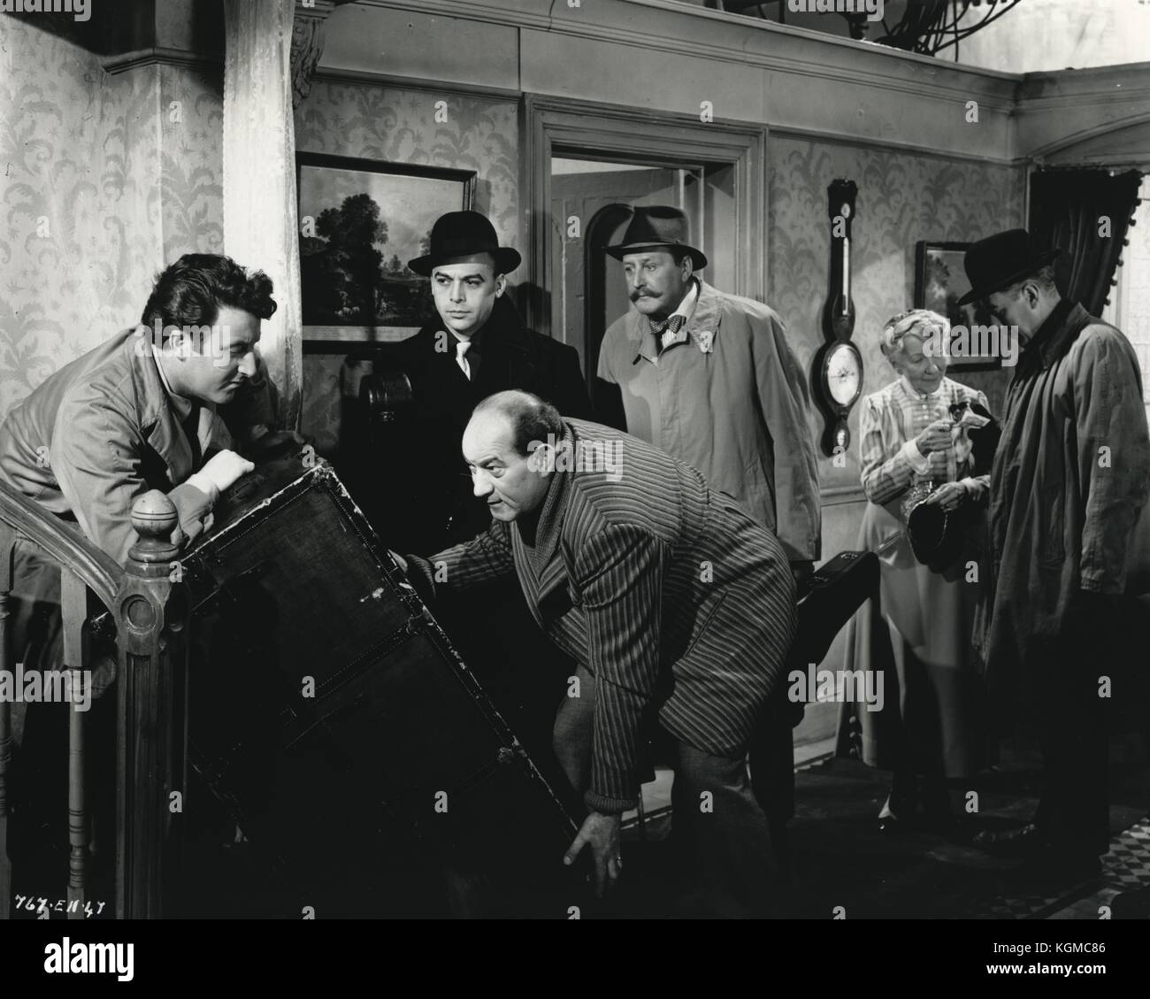 The Ladykillers (1951) , Herbert Lom , Peter Sellers , Cecil Parker ,Danny Green Stock Photo