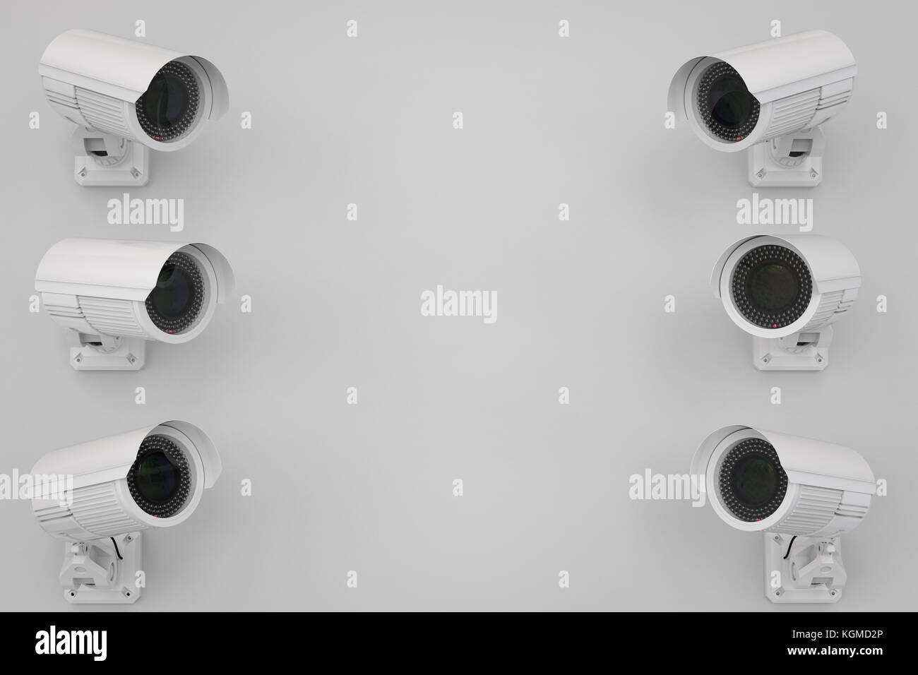 3d rendering security camera or cctv camera on wall Stock Photo - Alamy