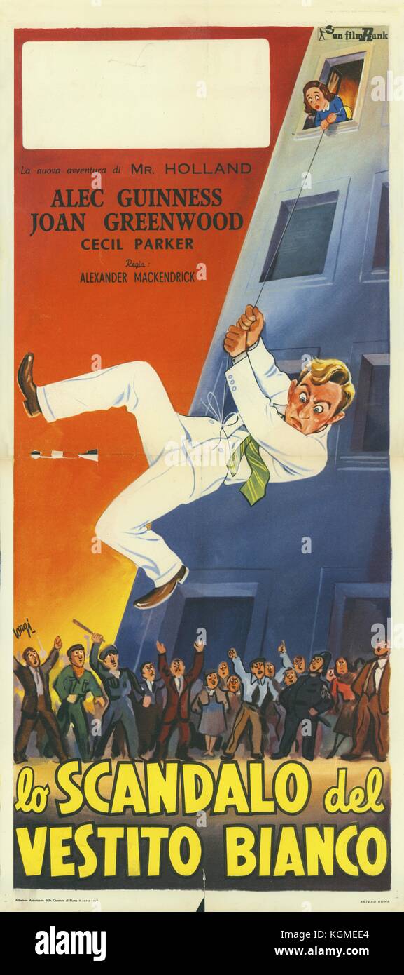 The man in the white suit film poster hi-res stock photography and ...