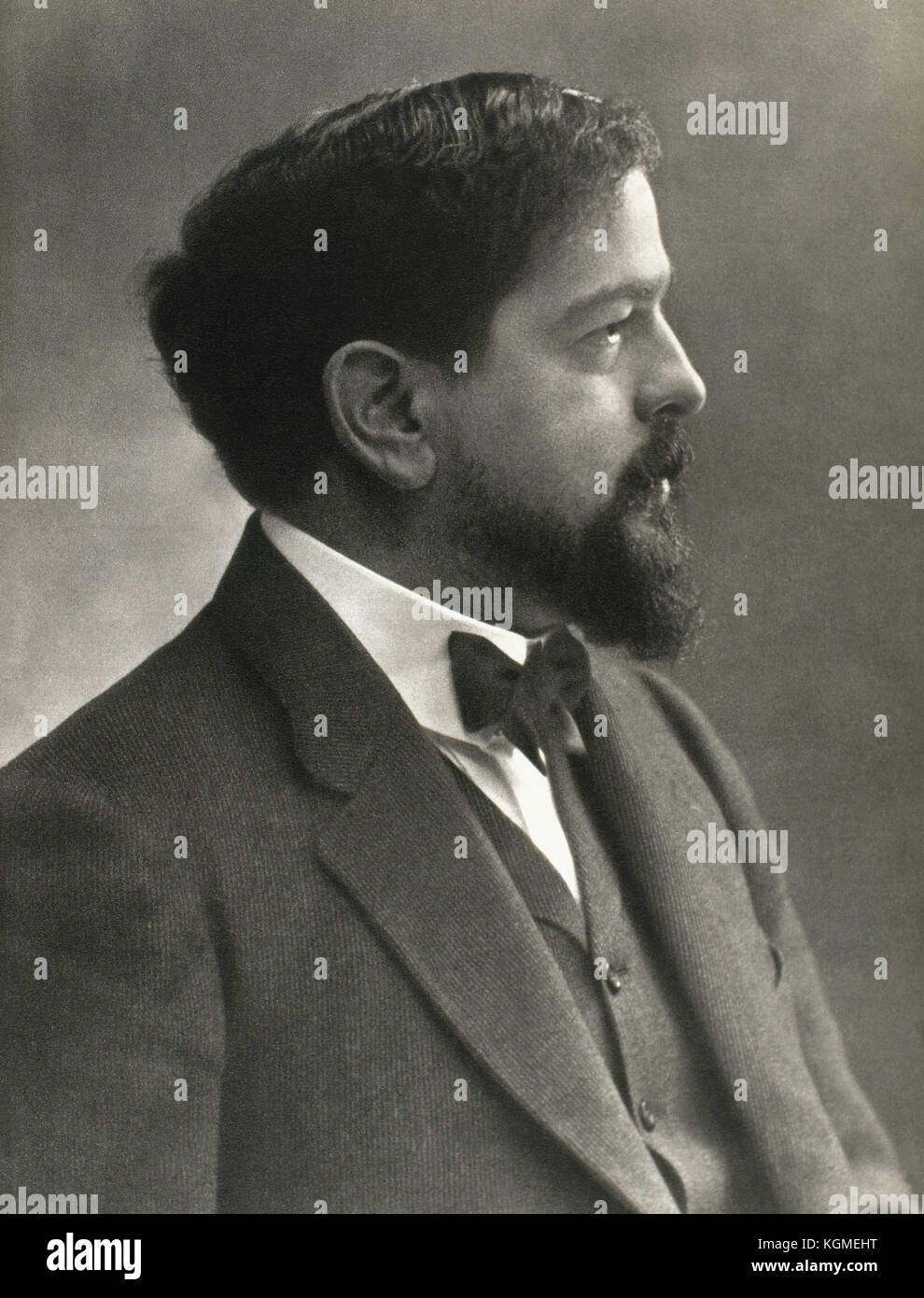 Claude Debussy (1862-1918). Fench composer. Portrait. Photography. Stock Photo