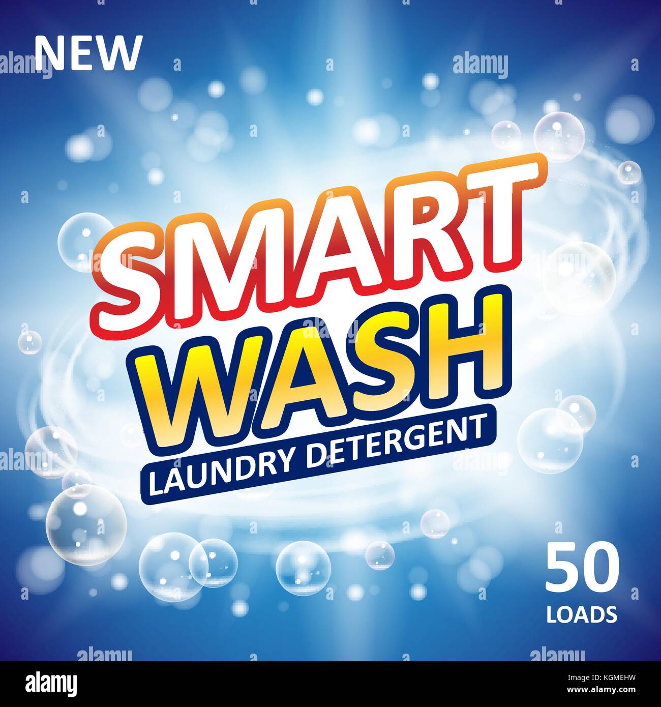 Smart clean soap banner ads design. Laundry detergent fresh clean Template. Washing Powder or