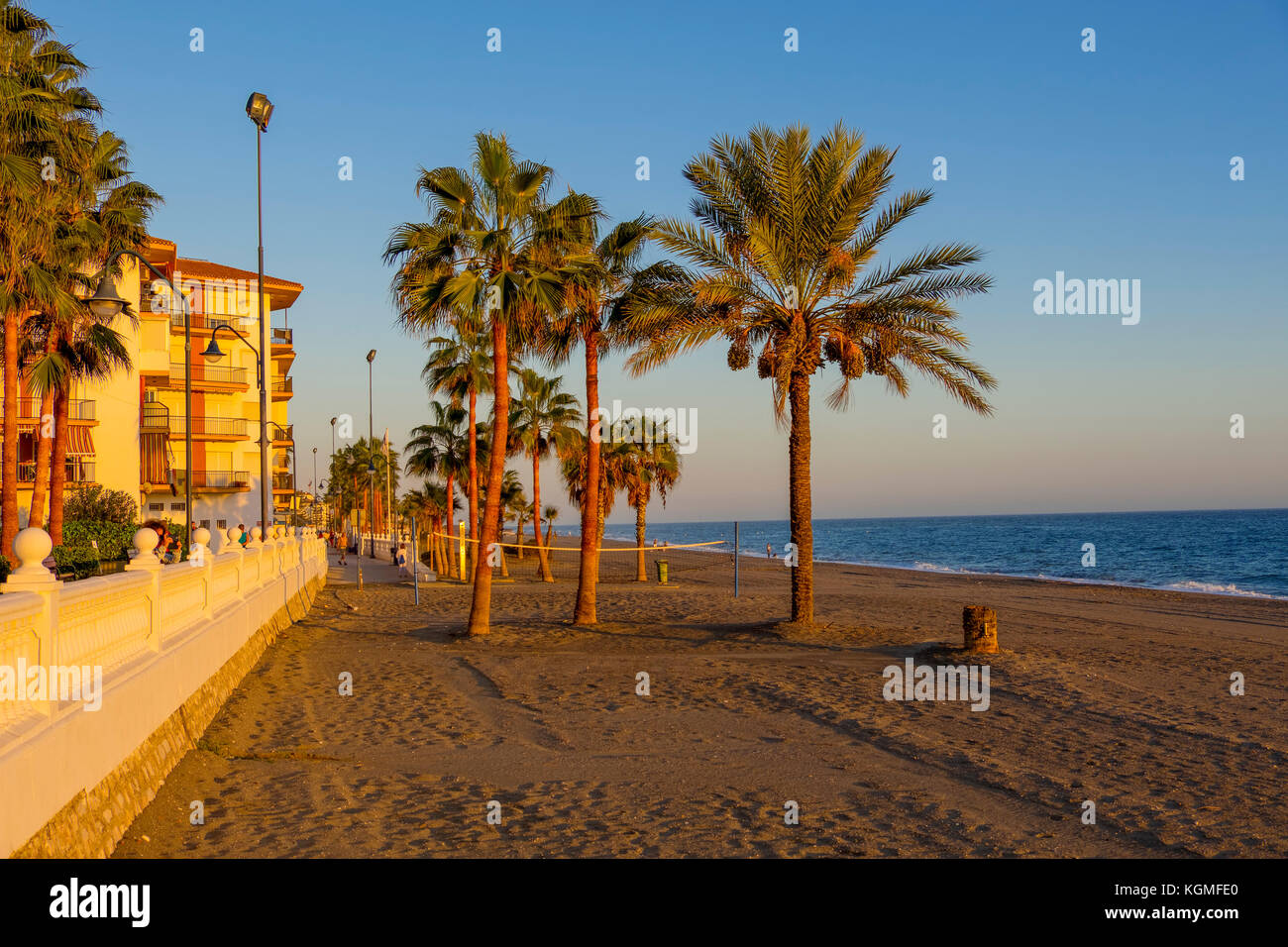 El Cenicero beach, El Morche, Torrox coast. La Axarquia, Malaga province. Costa del Sol, Andalusia. Southern Spain Europe Stock Photo