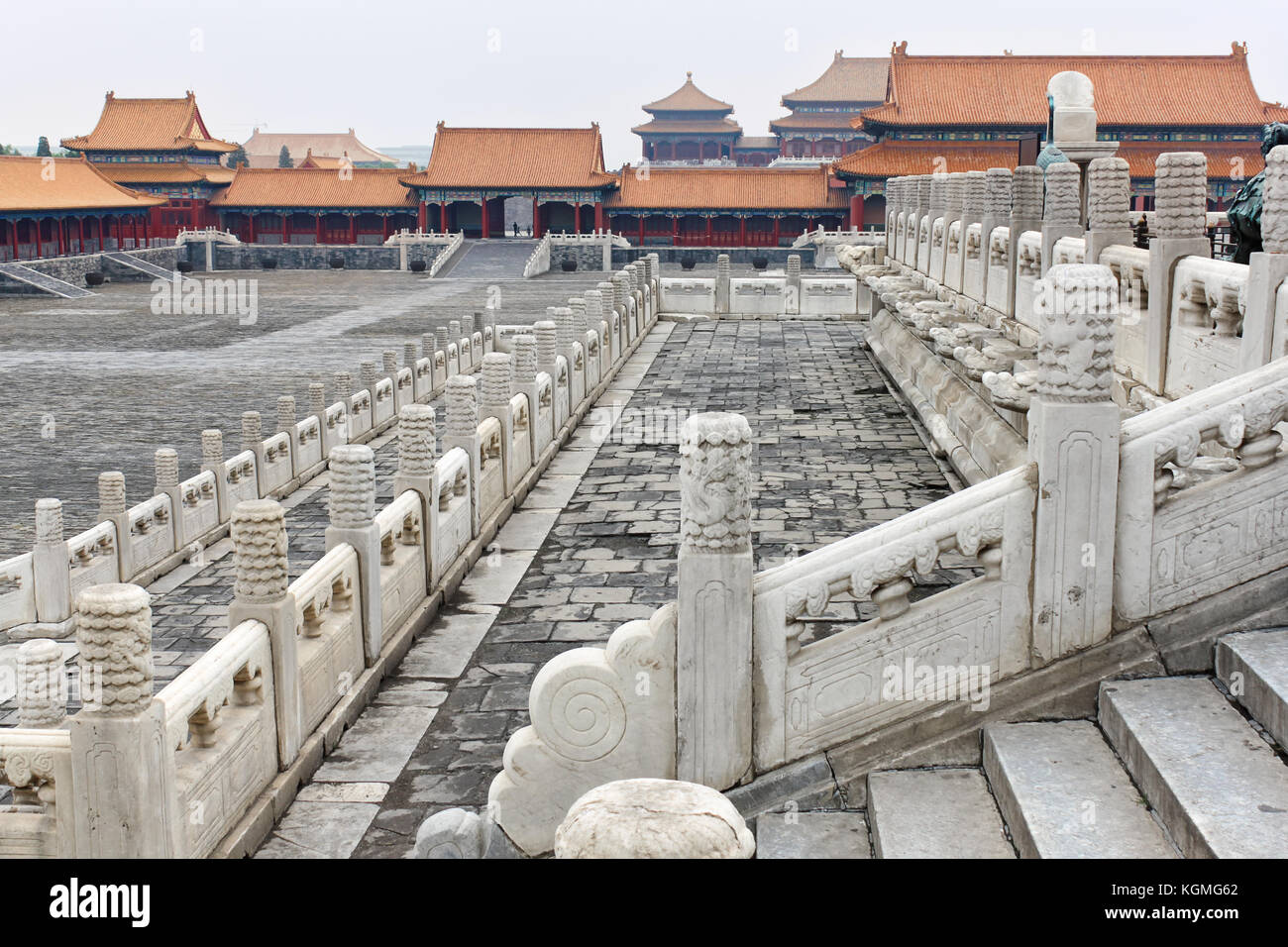 Forbidden City, the Palace Museum, served as imperial palace for Ming and Qing Dynasties (1368 - 1911), north of Tiananmen Square. Beijing, China Stock Photo