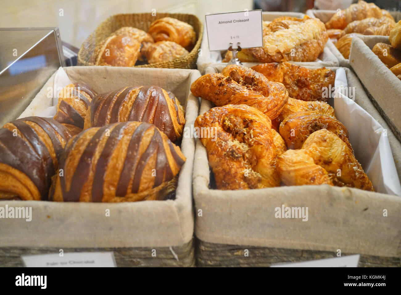 View of french pastries in shop Stock Photo - Alamy