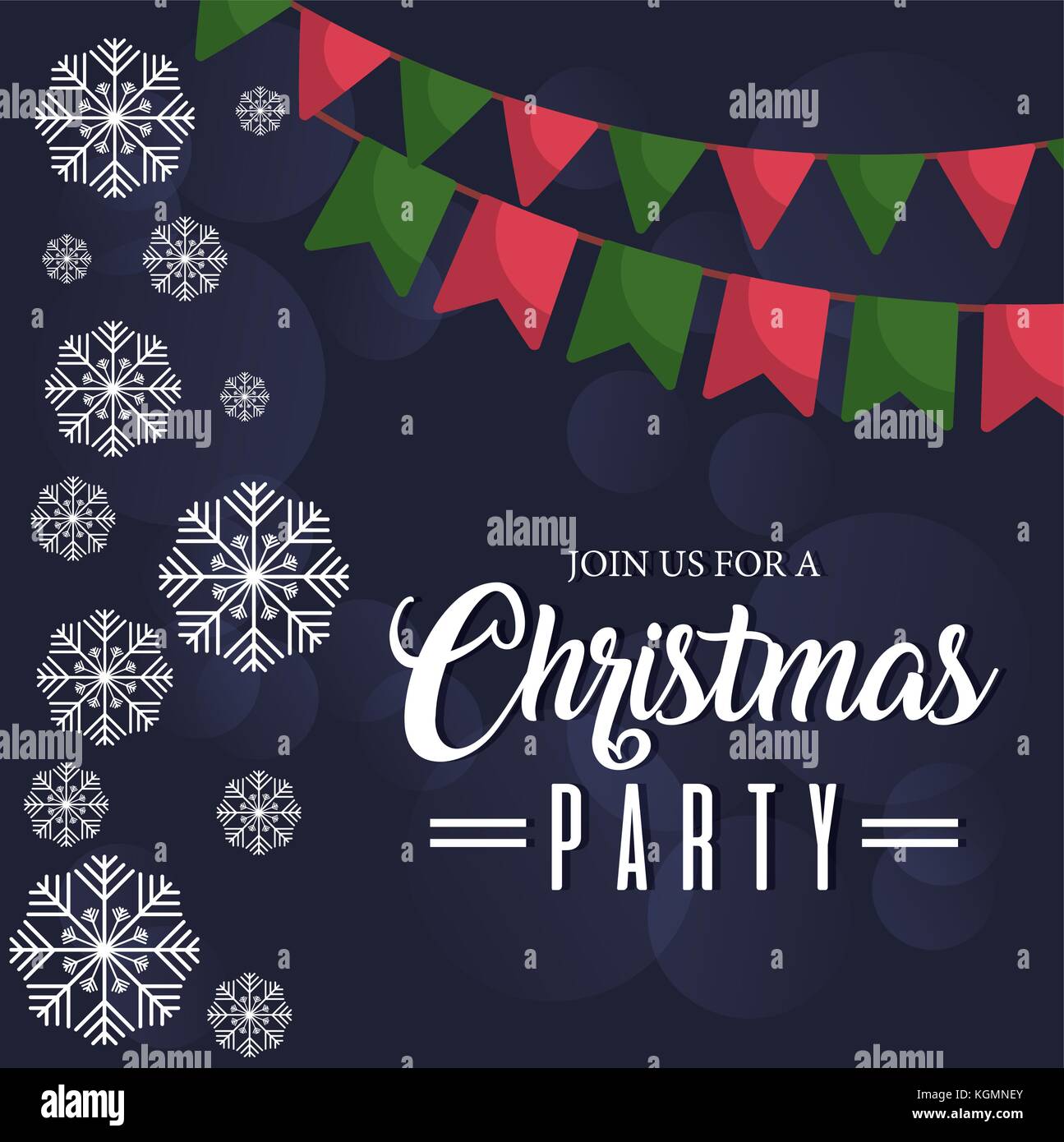 christmas party design Stock Vector