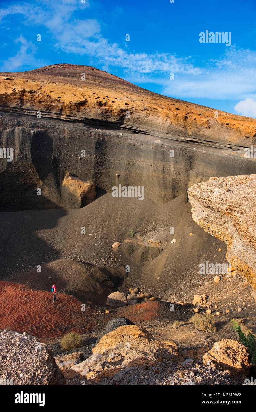 Volcanic landscape. Lanzarote Island. Canary Islands Spain. Europe 