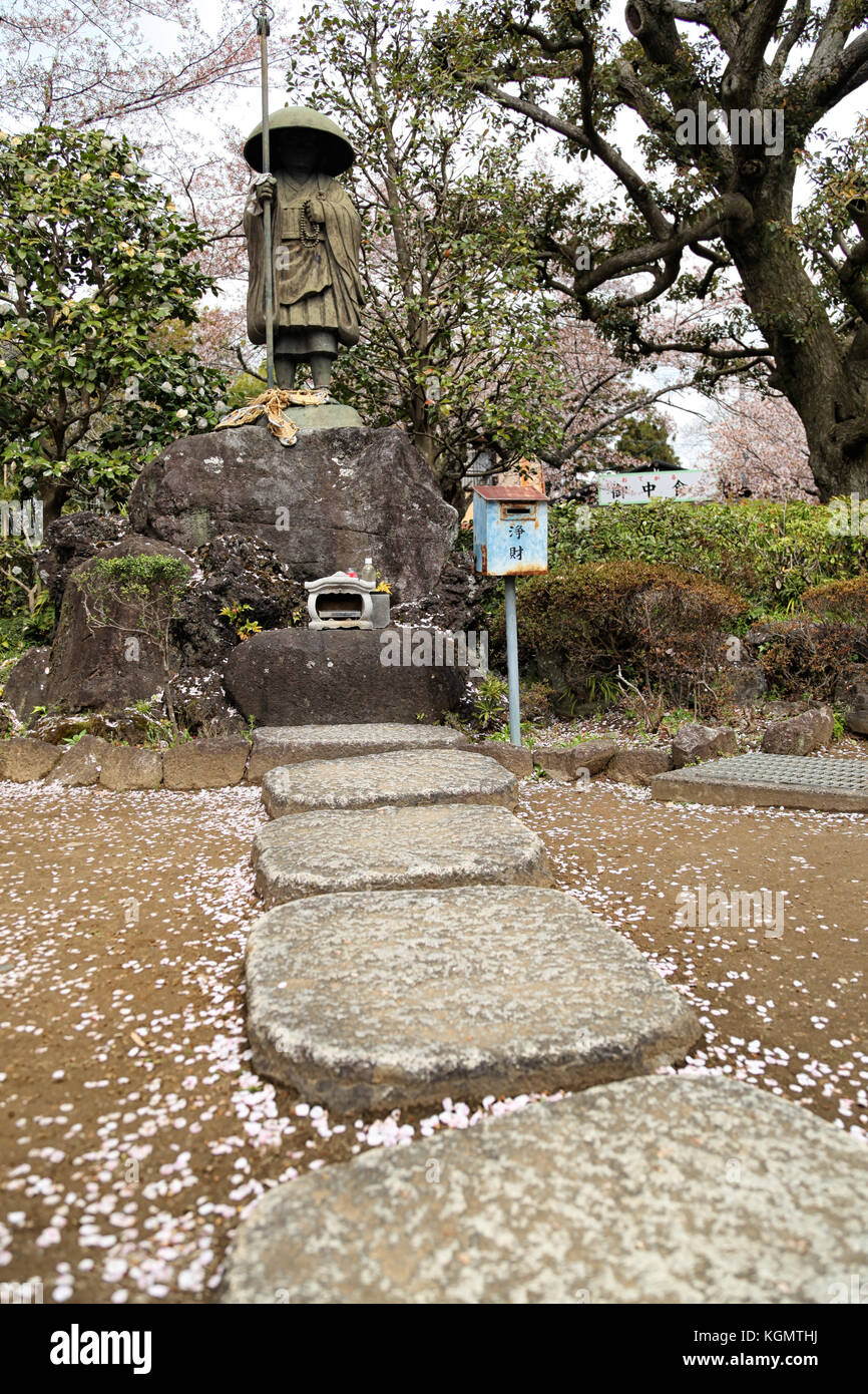 Statue of Kobo Daisahi (Kukai), Naritasan Temple, Narita, Japan, 16. april 2012 Stock Photo