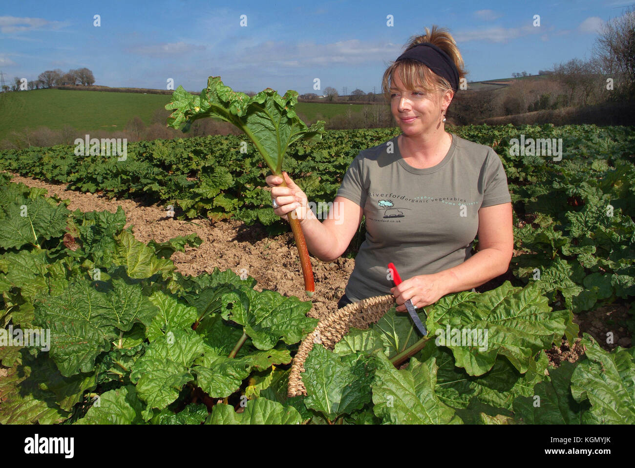 Riverford Field Kitchen, Totnes, Devonshire, with chef Jane Baxter, the
