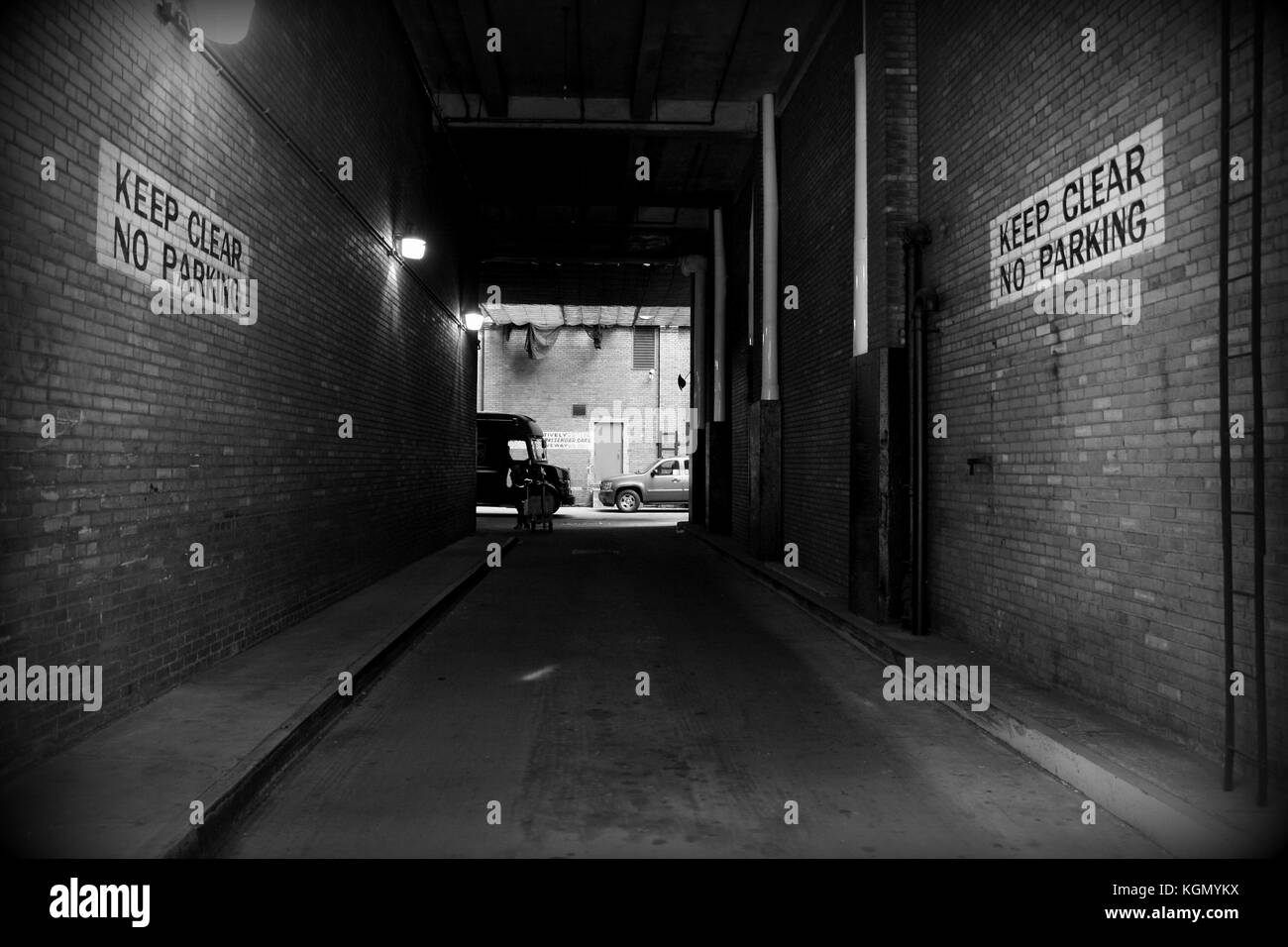 Road tunnel in New York City, NY. Stock Photo