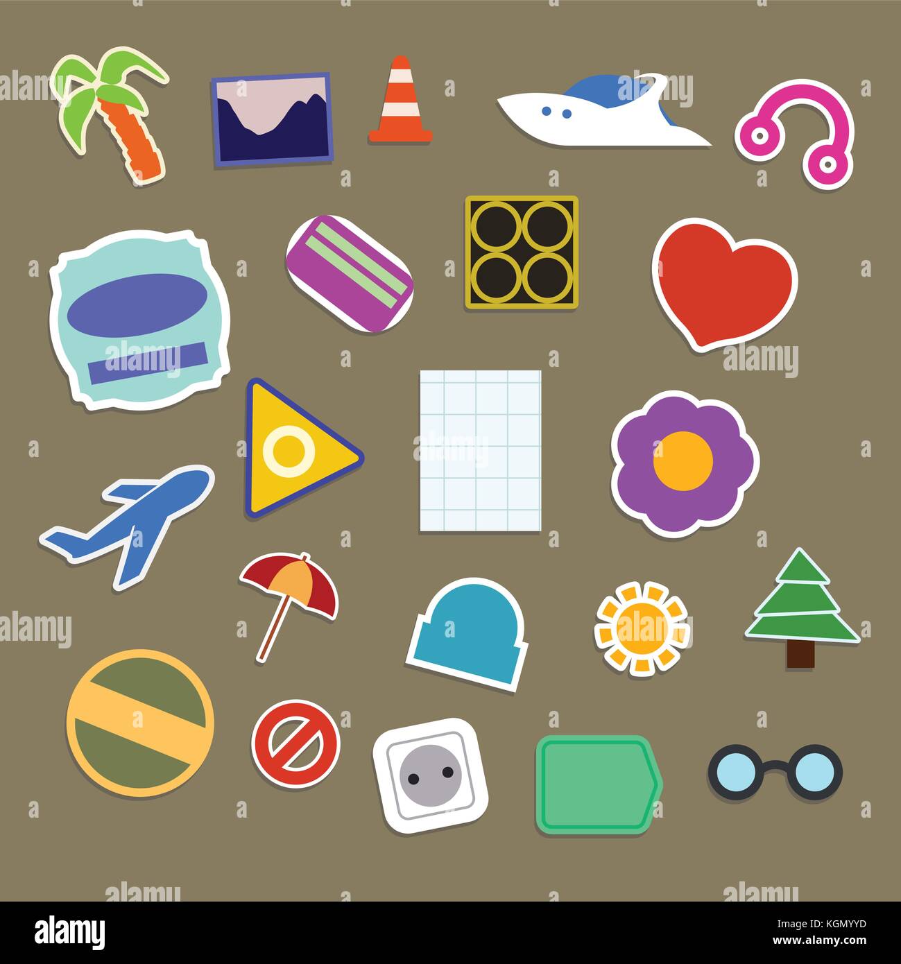 big set of stickers Stock Vector Image & Art Alamy