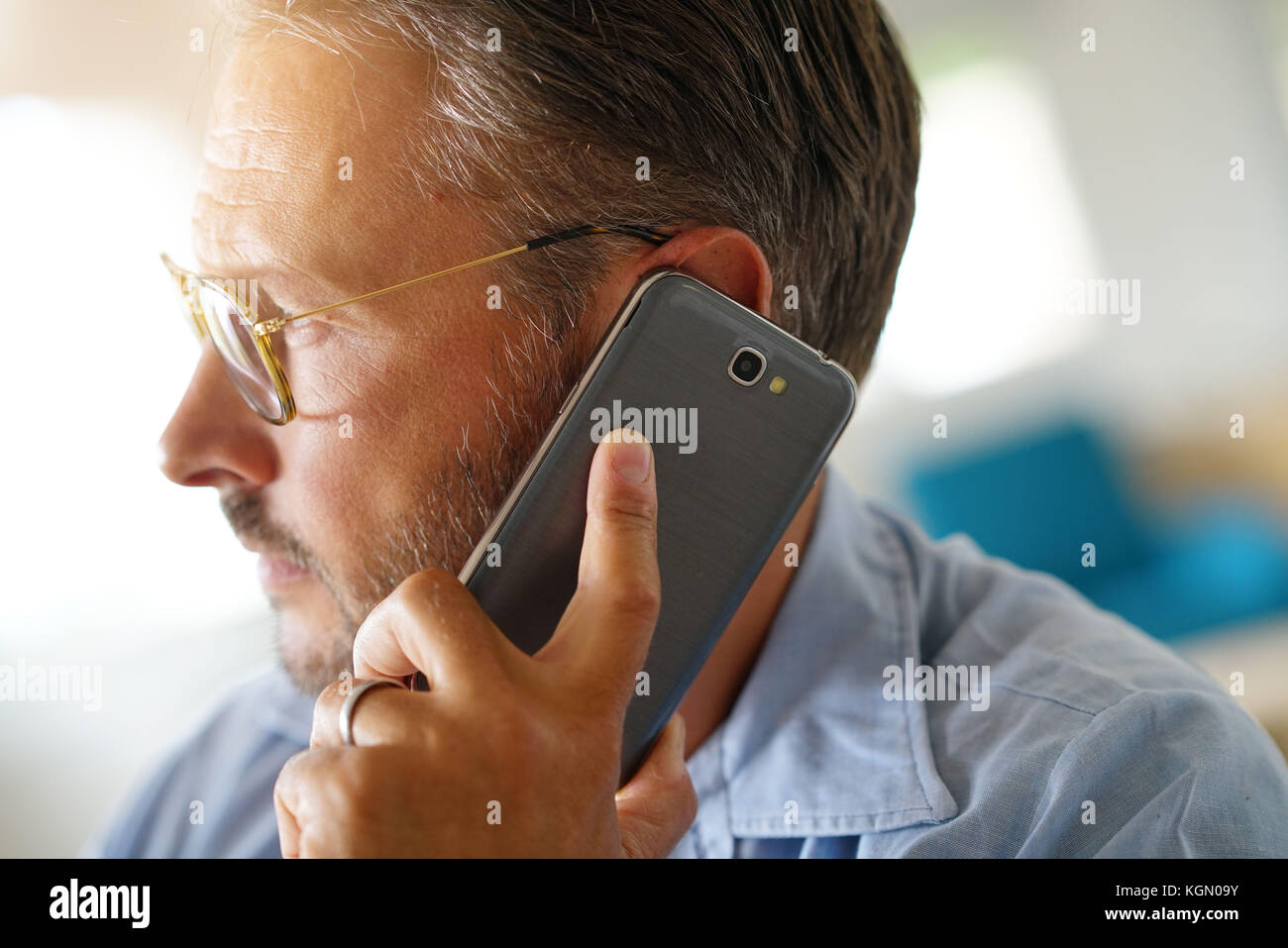 phone on ear