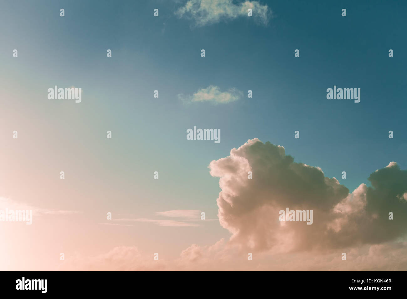 Clouds in the sky at beautiful sunset with copy space Stock Photo - Alamy