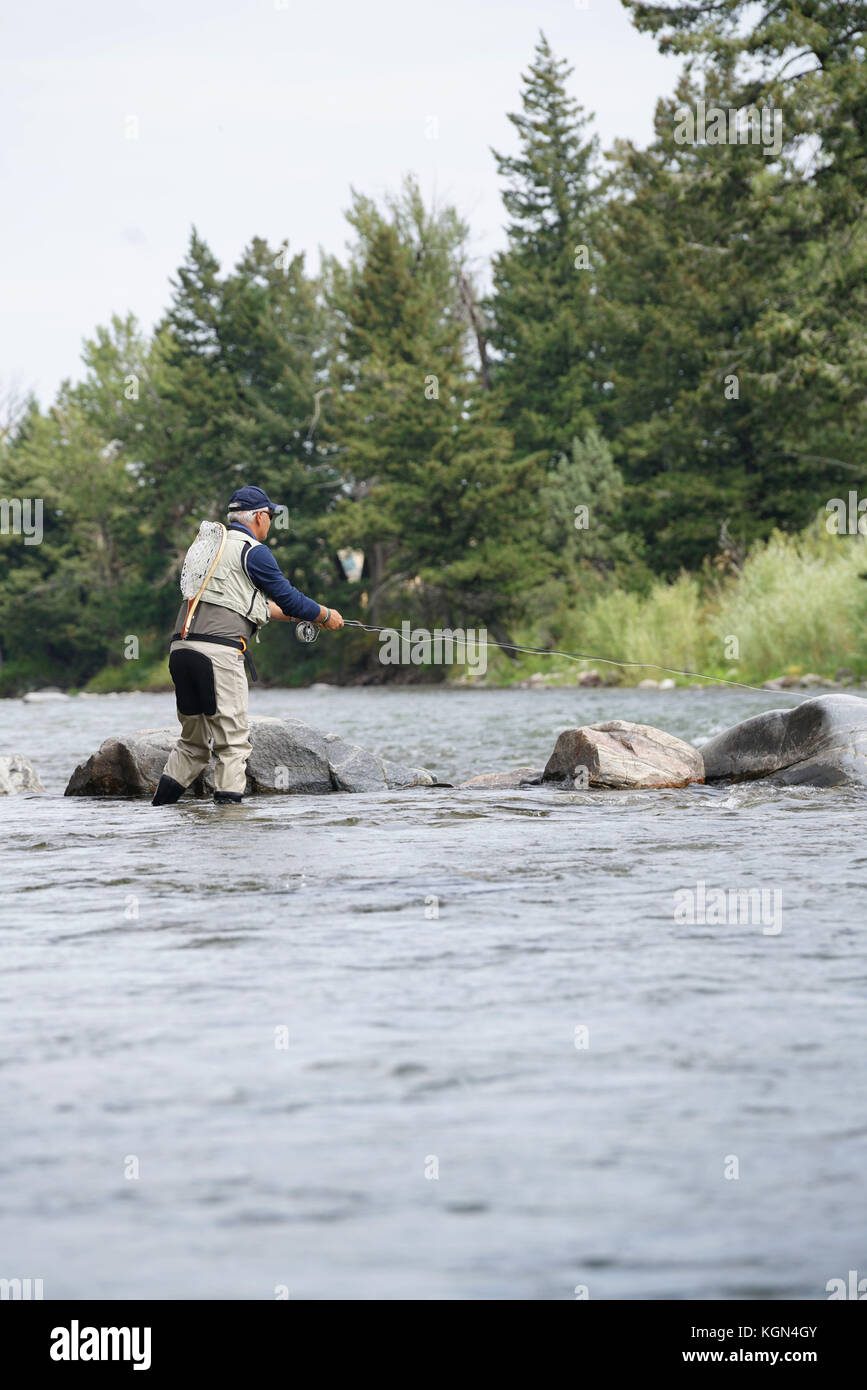 Gallatin river montana fishing hi-res stock photography and images - Alamy