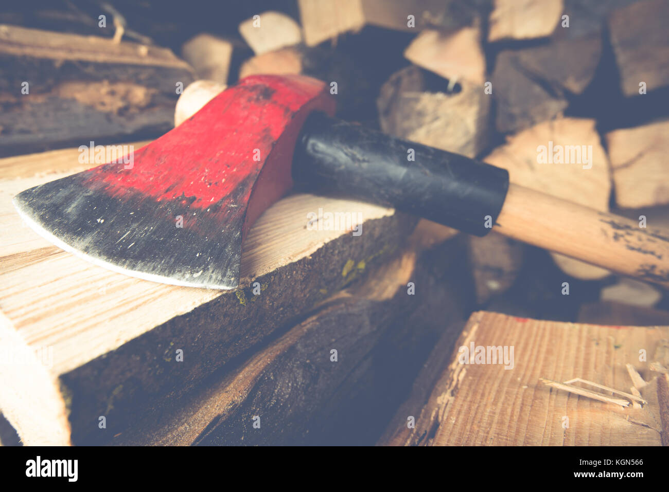 axe for splitting wood Stock Photo Alamy
