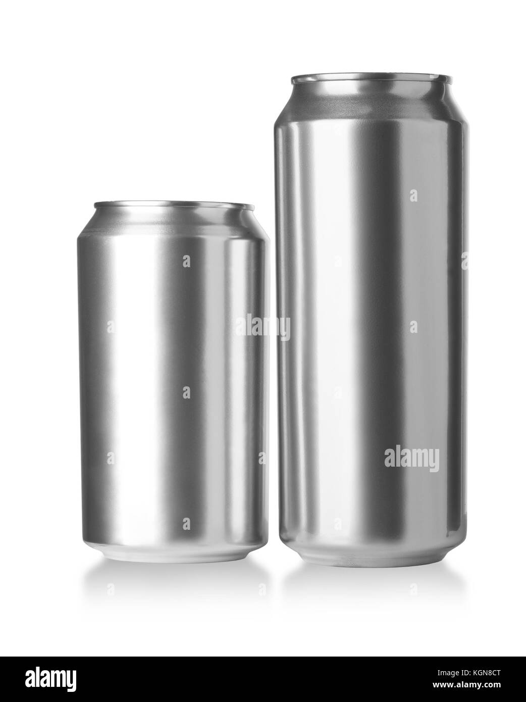 330 and 500 ml. aluminum cans, Realistic photo image Stock Photo Alamy