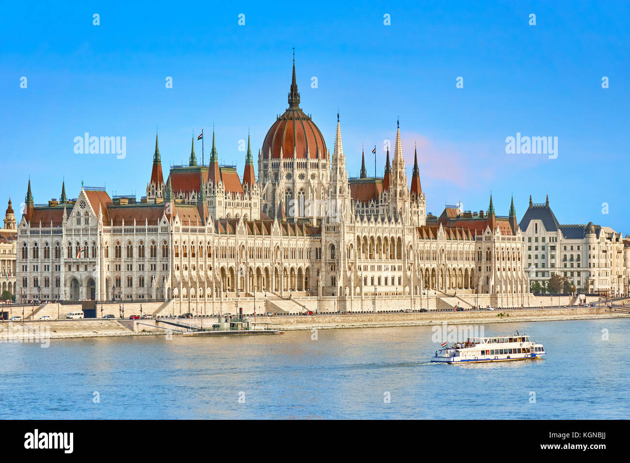 Hungarian Parliament building, Budapest, Hungary Stock Photo