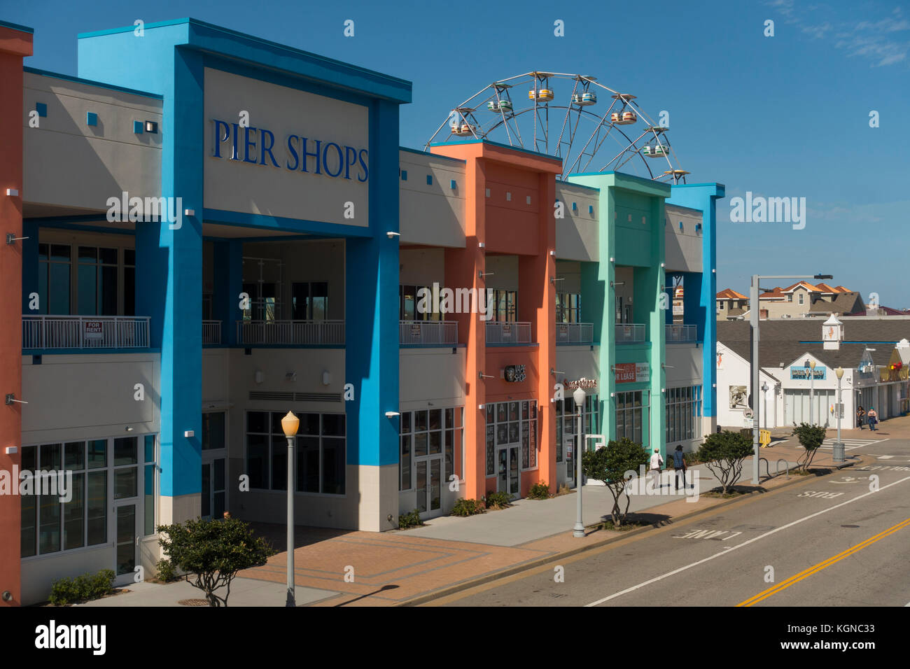 Virginia Beach street scene Stock Photo Alamy
