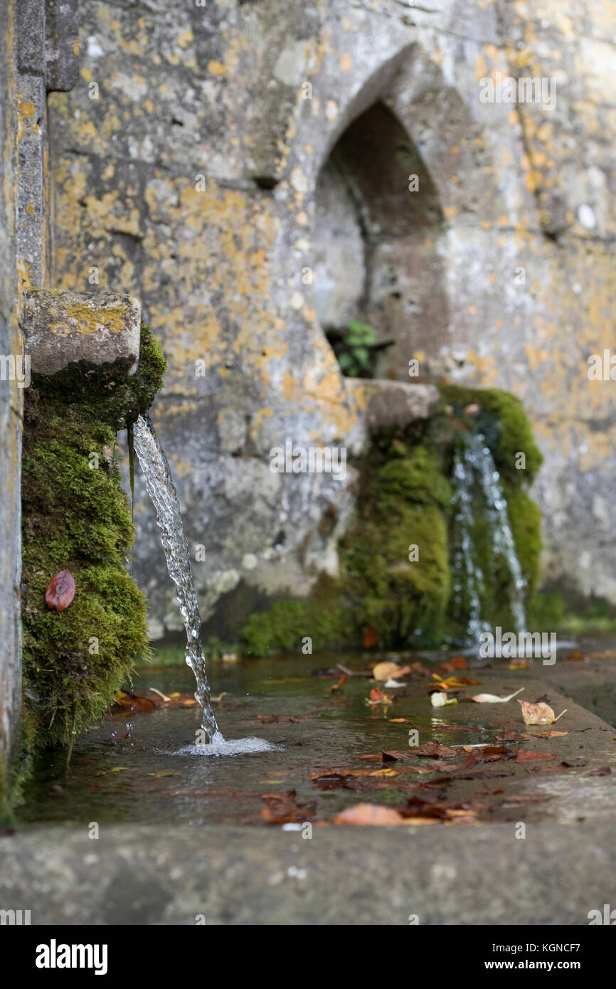 Severn wells in autumn in the village of Bisley, Cotswolds, Gloucestershire, England Stock Photo