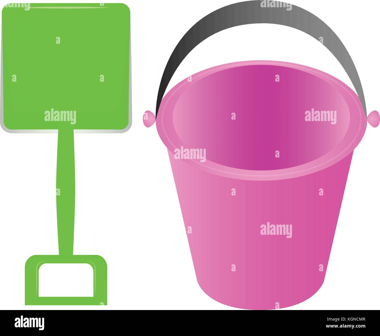 Bucket and shovel toy Stock Vector Image & Art Alamy