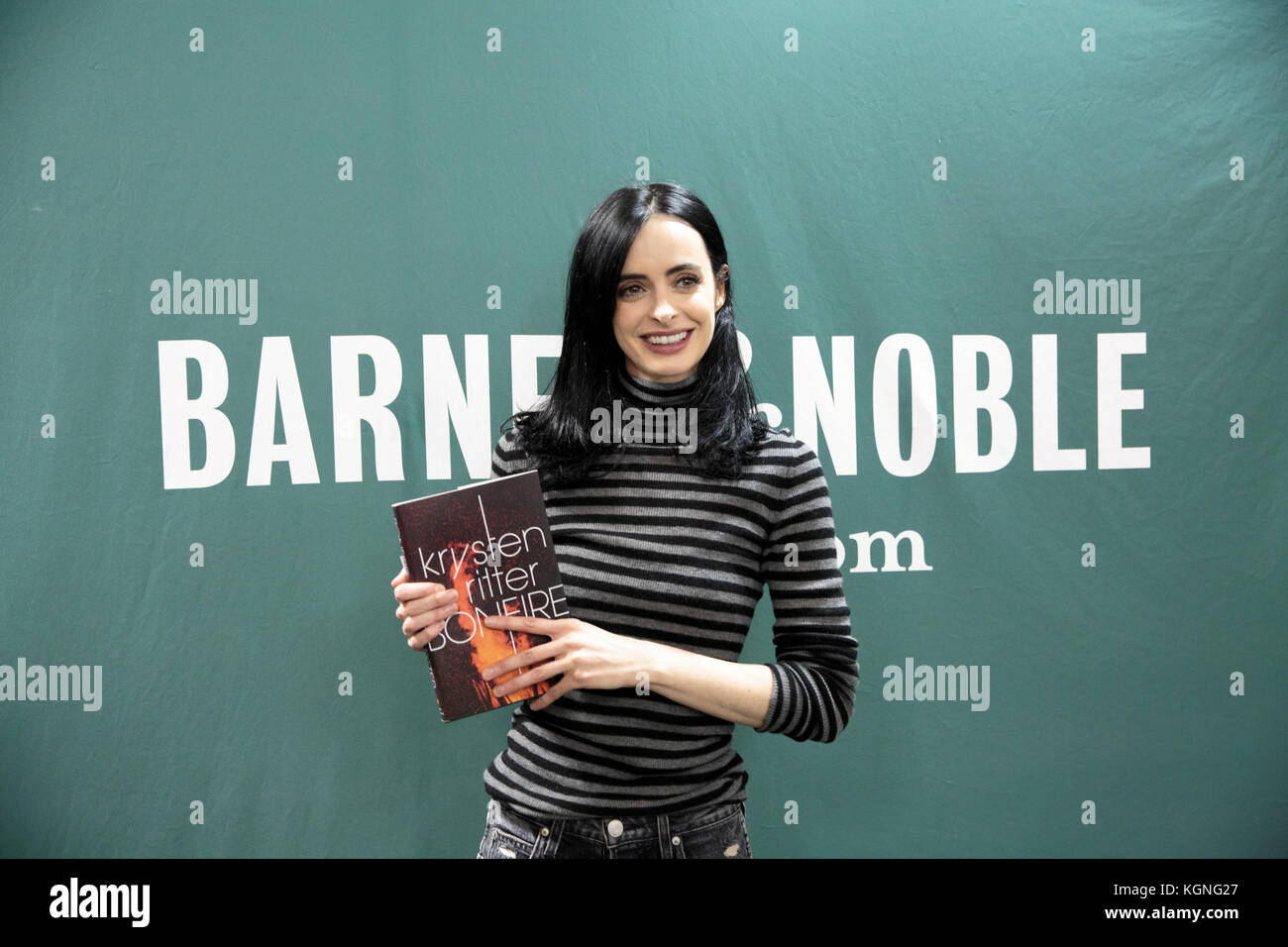 New York, USA. 8th Nov, 2017. KRYSTEN RITTER promotes her new novel