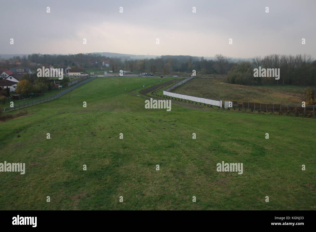 Hötensleben, Germany. 9th Nov, 2017. The Border Memorial Hötensleben. It show characteristic barrier system erected by the GDR border regime. In Germany the wall fell 28 years ago, on 9 November 1989. Credit: Mattis Kaminer/Alamy Live News Stock Photo